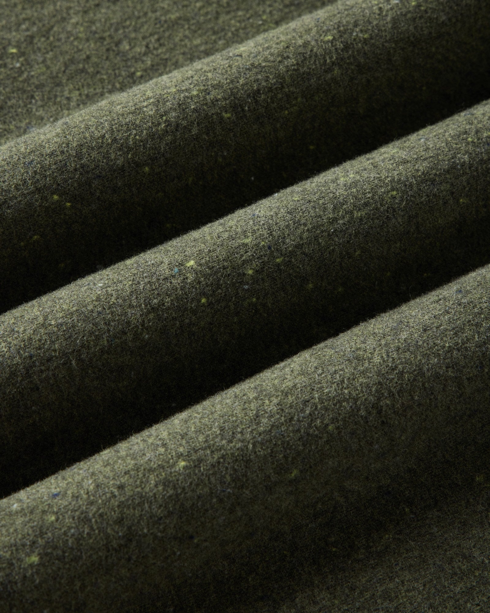 material shot of the fabric on The Yosemite in Lichen Donegal, Wovens by Taylor Stitch