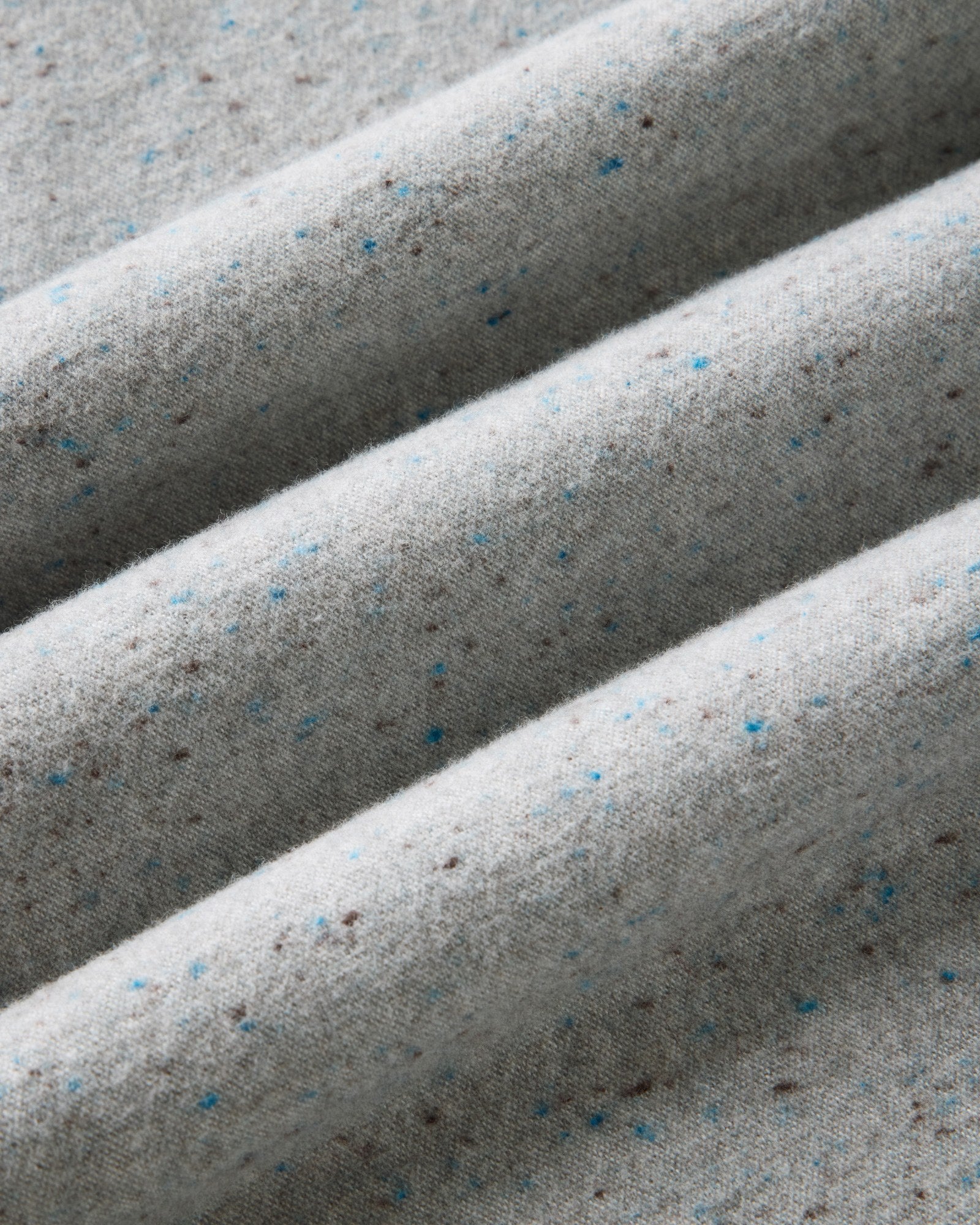 material shot of the fabric on The Yosemite Shirt in Mist Donegal, Wovens by Taylor Stitch