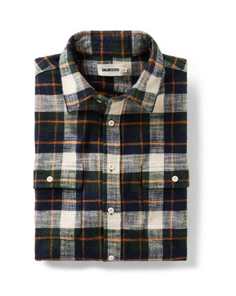 folded flatlay of The Yosemite Shirt in Washington Plaid