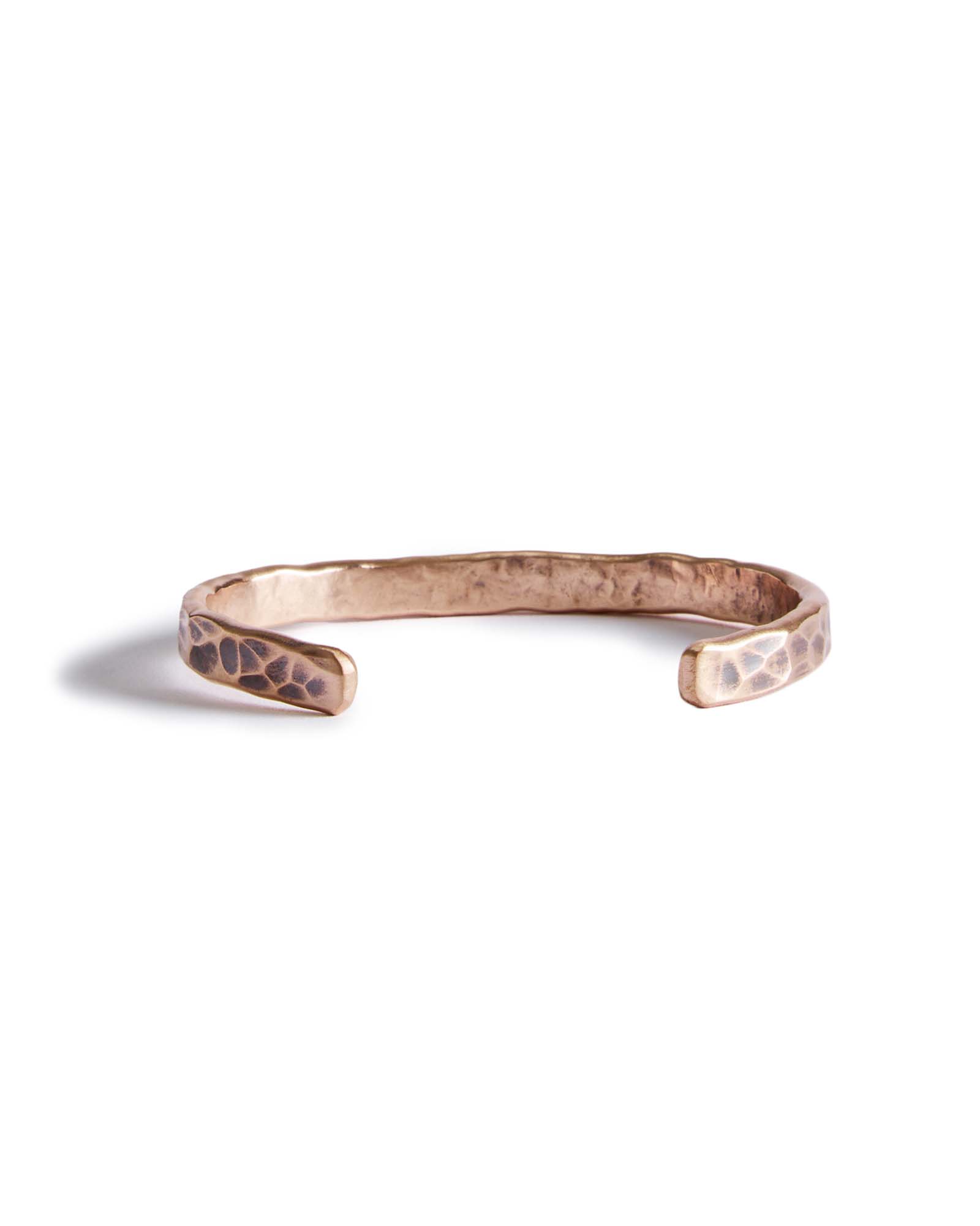 editorial image of the back of The Hammered Cuff in Copper, Accessories by Taylor Stitch