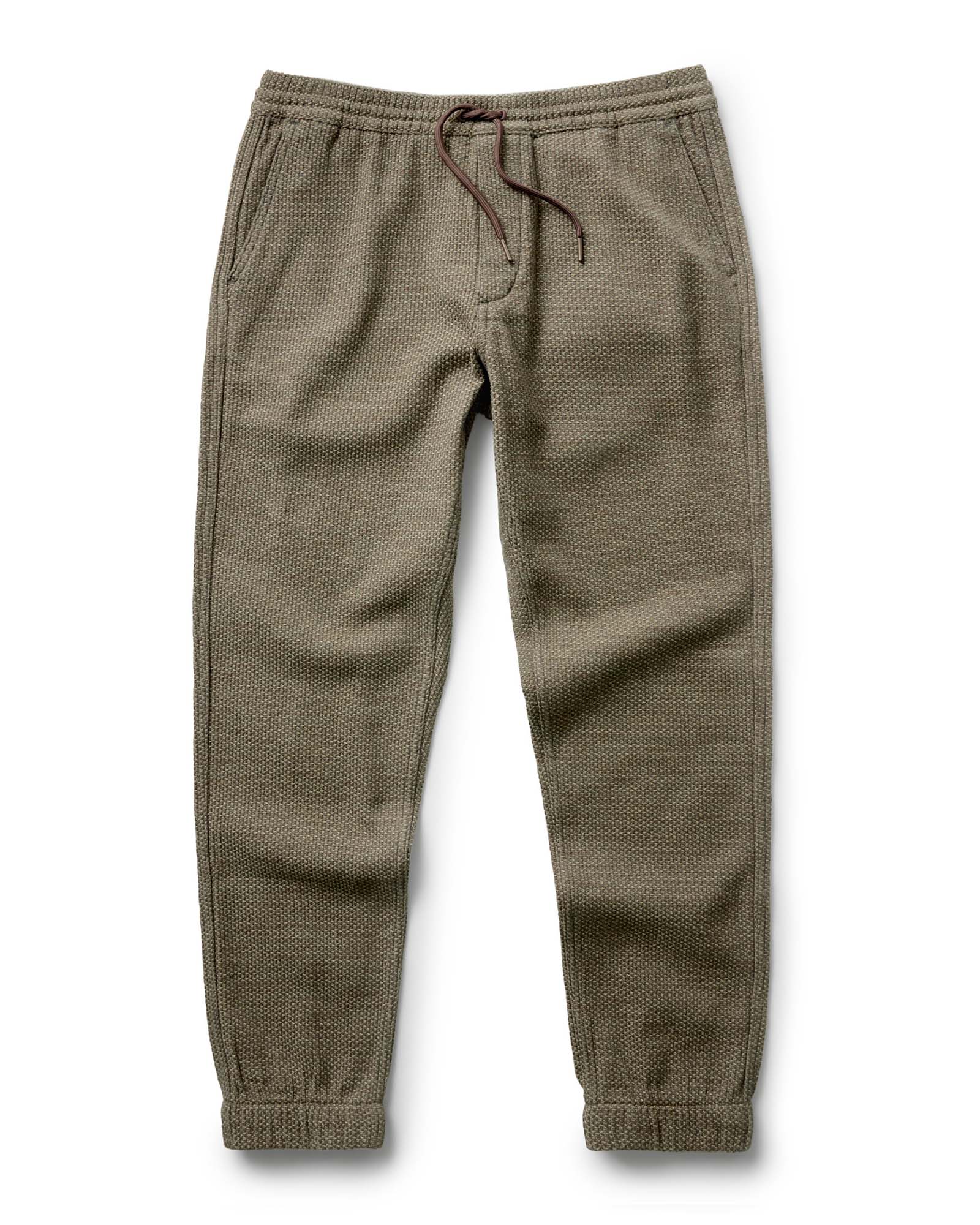 flatlay of The Apres Pant in Cypress Sashiko, Bottoms by Taylor Stitch