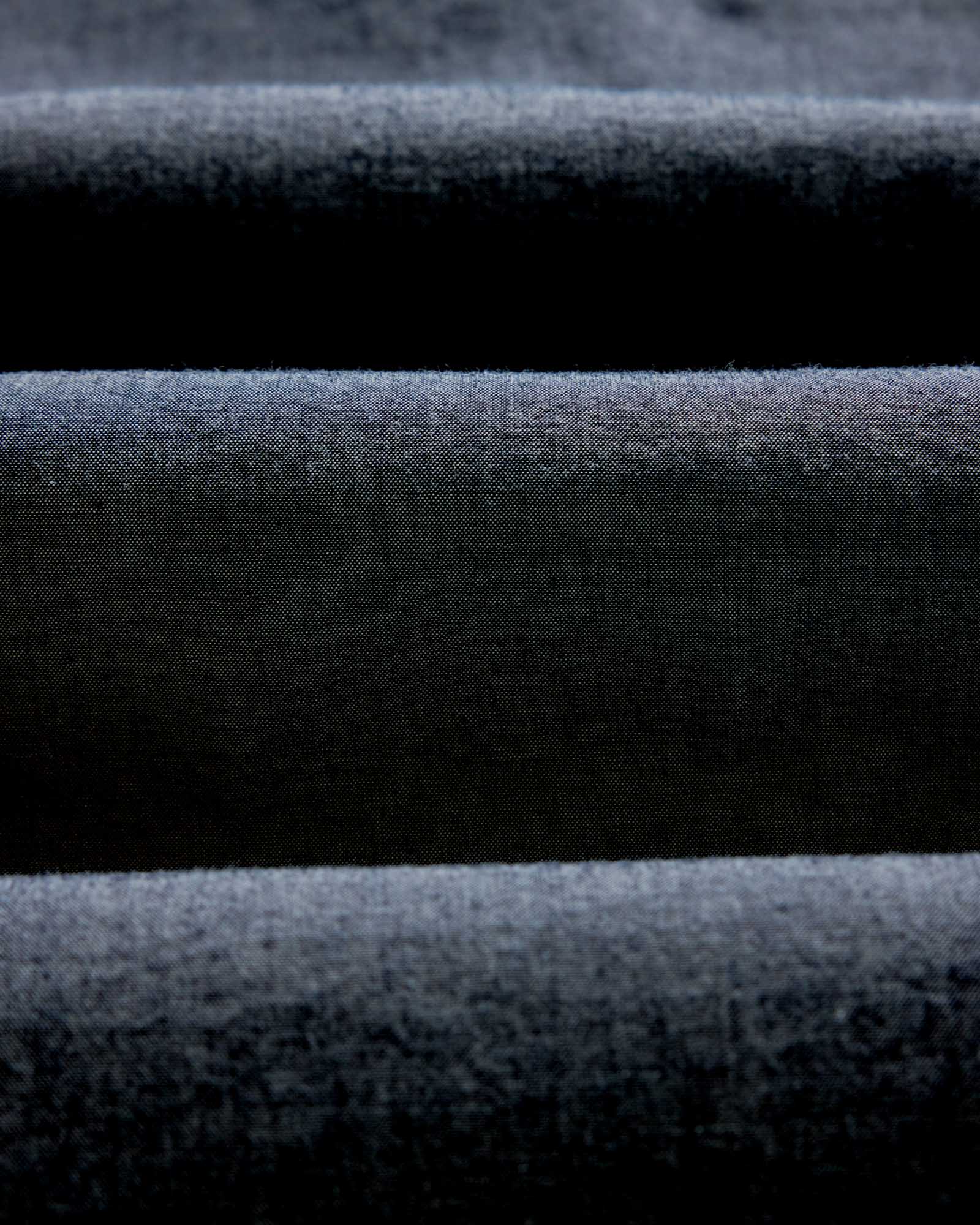 material shot of the buttons on The Jack in Rinsed Indigo Chambray, Wovens by Taylor Stitch