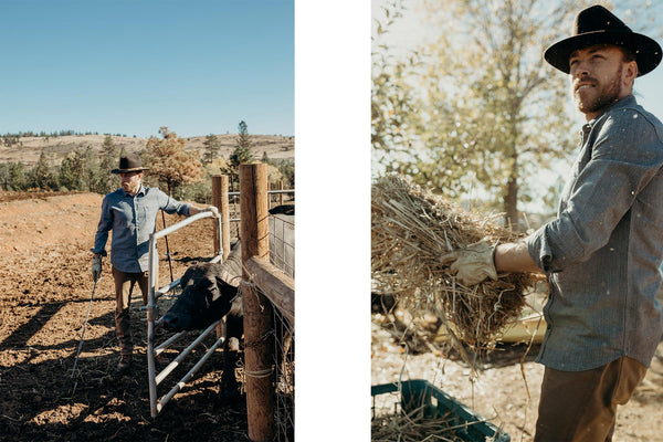 lee working on the ranch