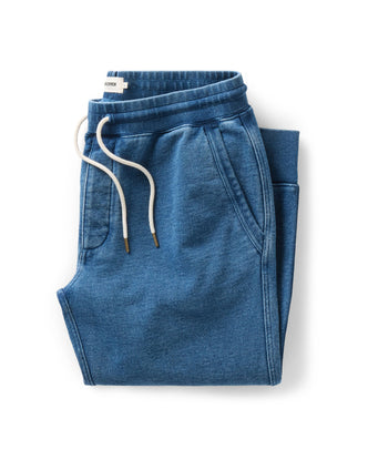 The Sunset Pant in Washed Indigo Terry