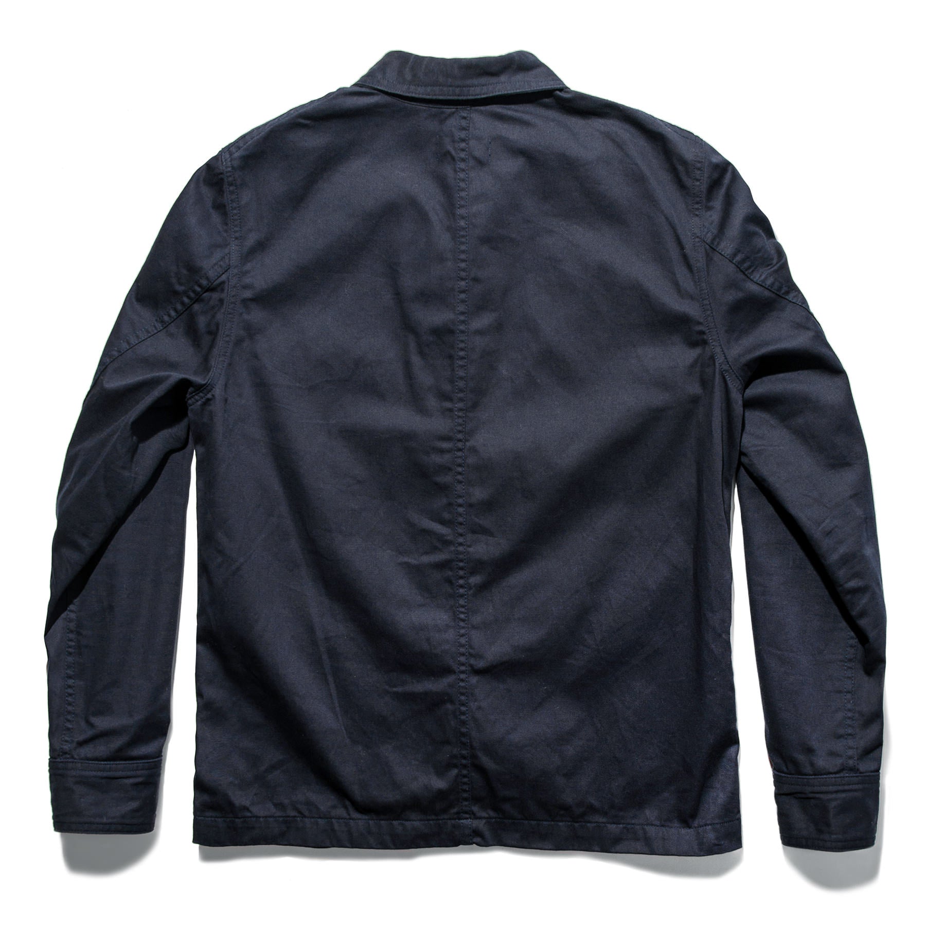 flatlay of The Ojai Jacket in Indigo, from the back, Outerwear by Taylor Stitch