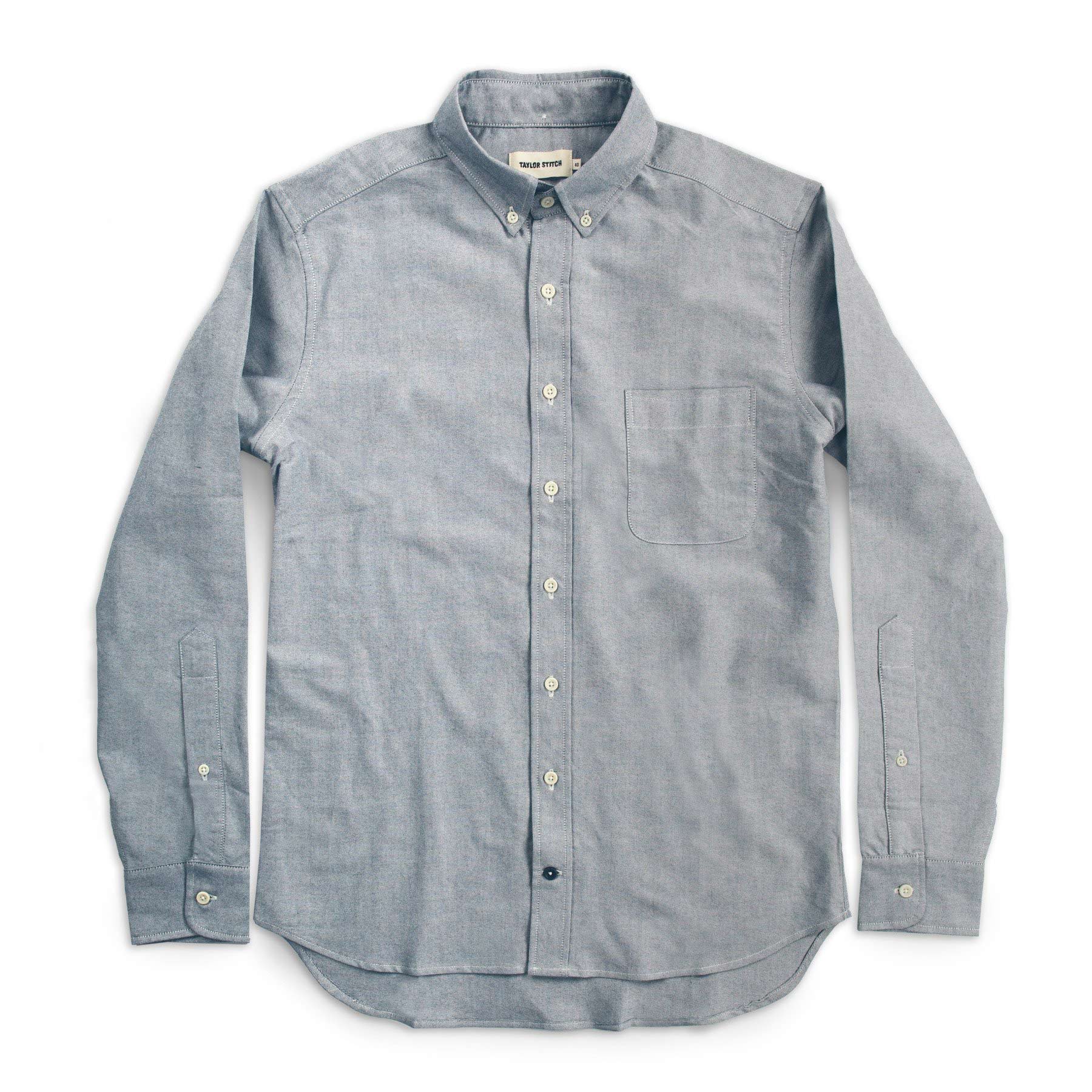 flatlay of The Jack in Charcoal Everyday Oxford, Wovens by Taylor Stitch