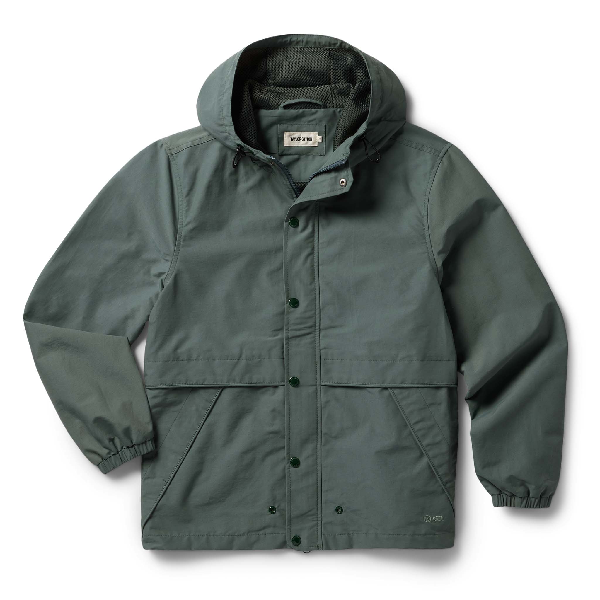 flatlay of The Chapman Jacket in Sea Green Sixty Forty, Outerwear by Taylor Stitch
