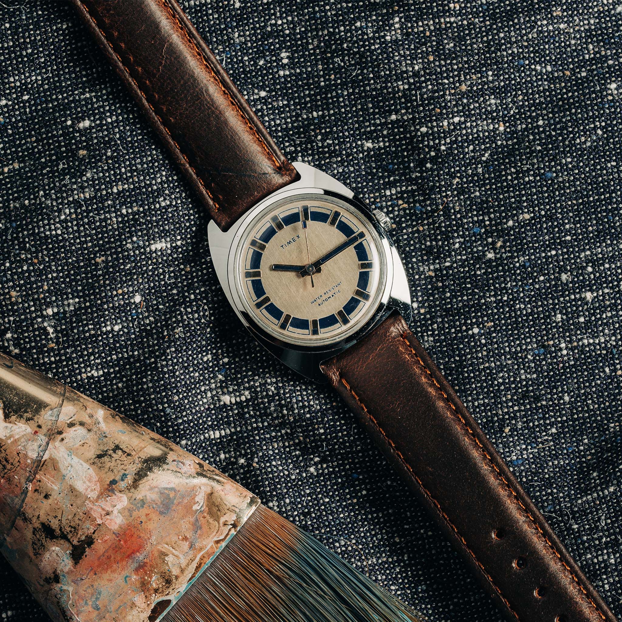 editorial image of The 1974 Timex Viscount M24, Accessories by Taylor Stitch