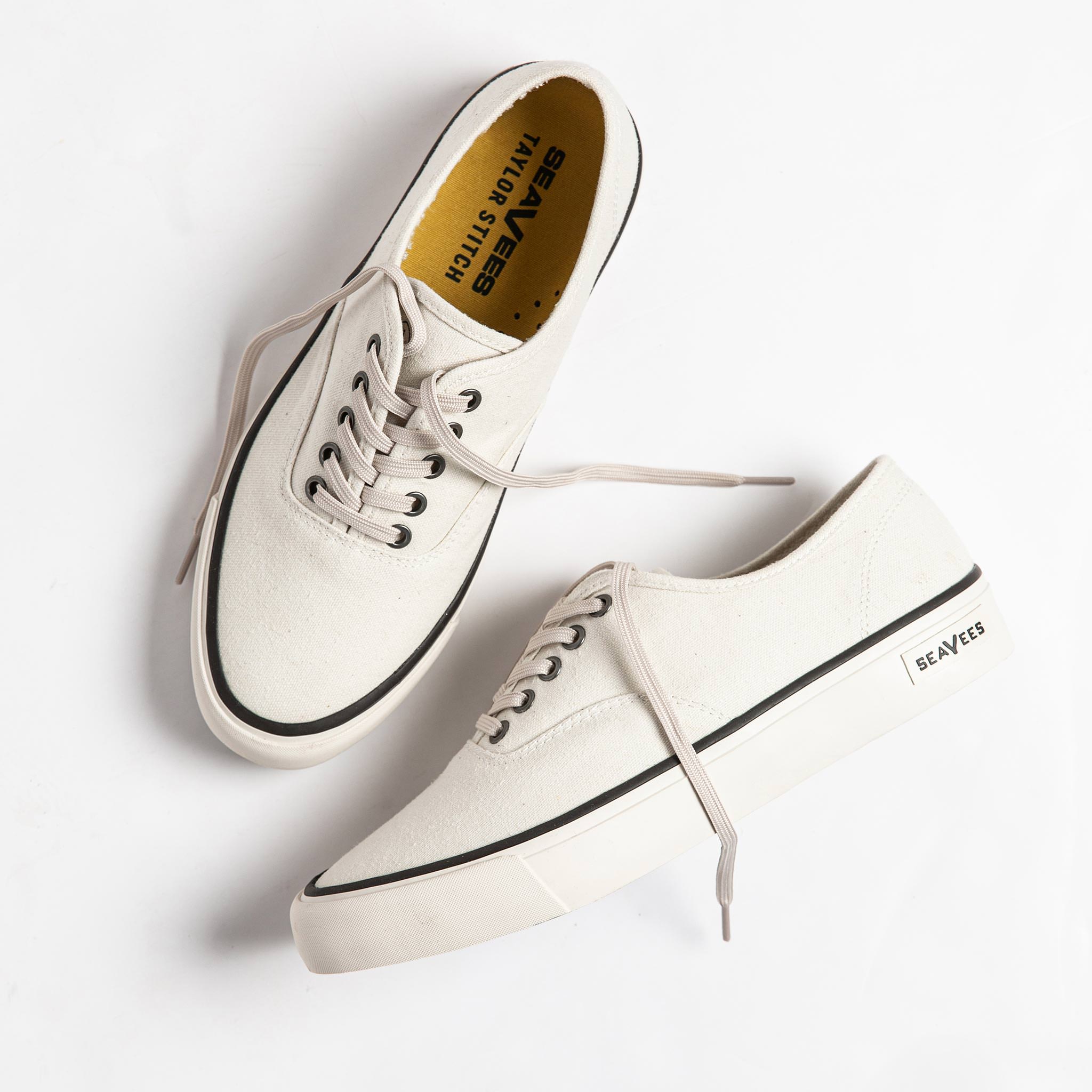 overhead flatlay, Footwear by Taylor Stitch